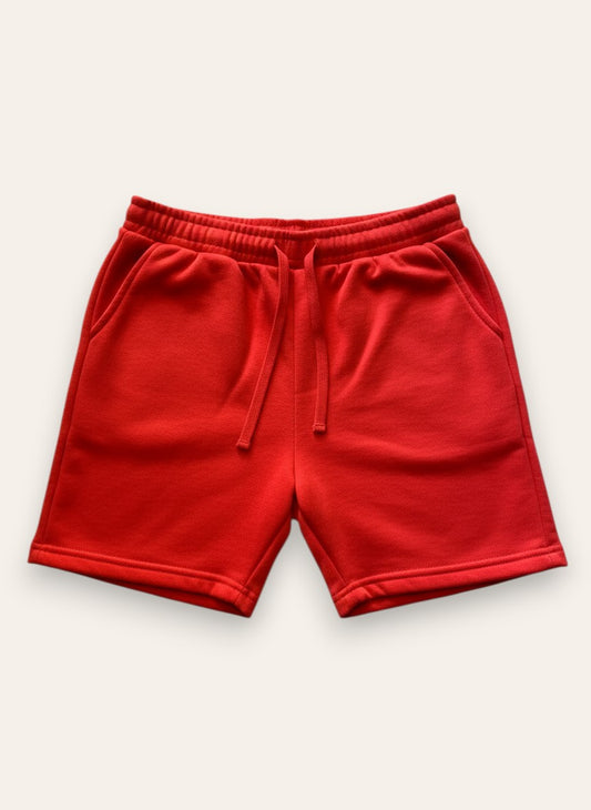 Orange Terry Shorts