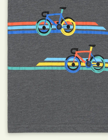 Dark Grey Bicycle Tshirt