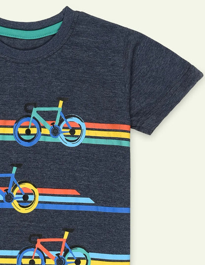 Melange Grey Bicycle Tee