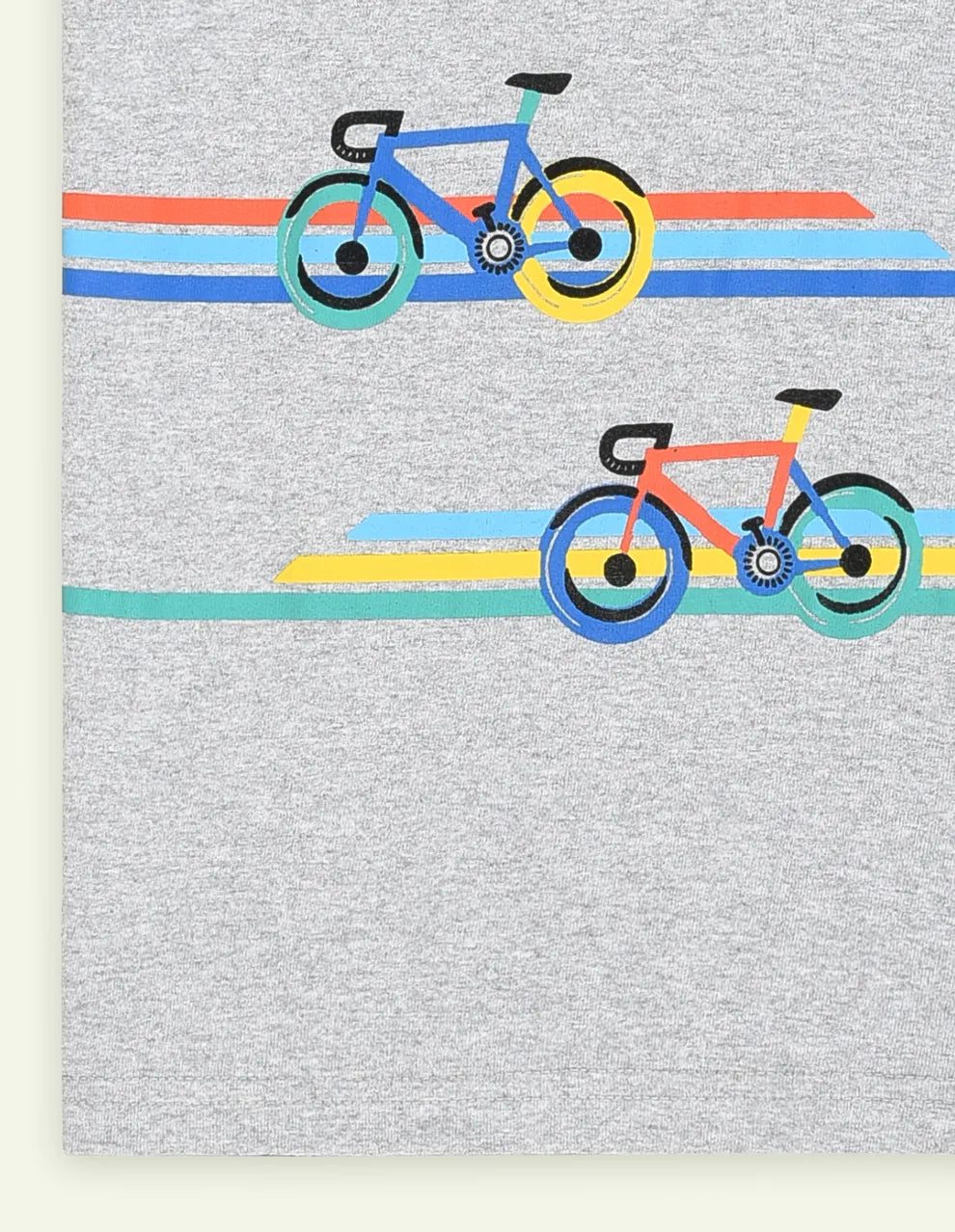 Heather Grey Bicycle Graphic Tee