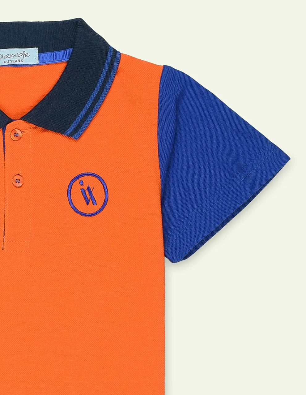 Orange IX Embroidered Polo