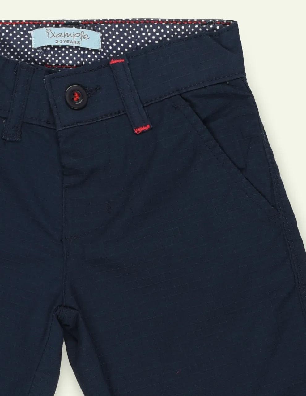Navy Cotton Short