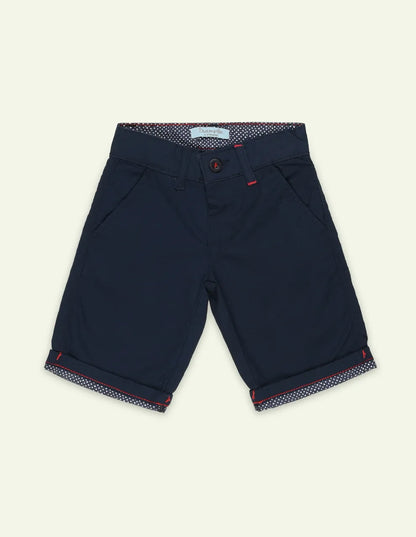 Navy Cotton Short