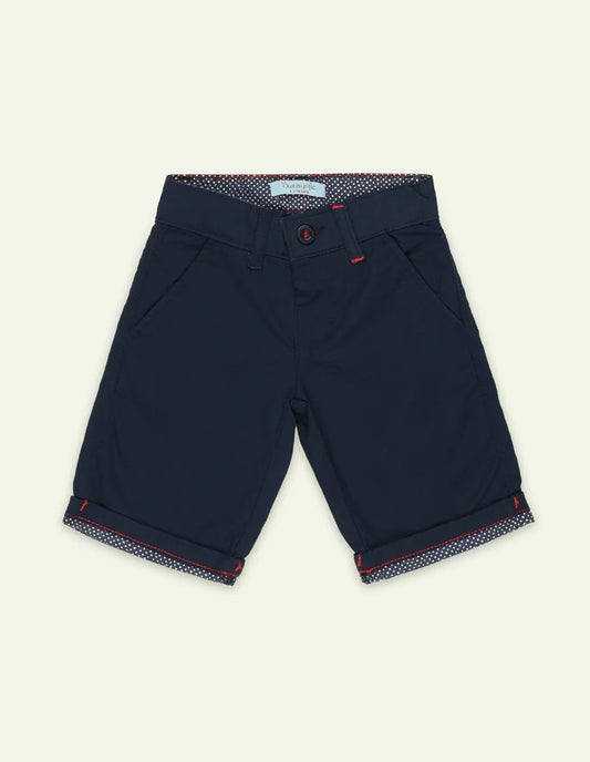 Navy Cotton Short