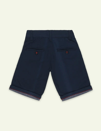 Navy Cotton Short