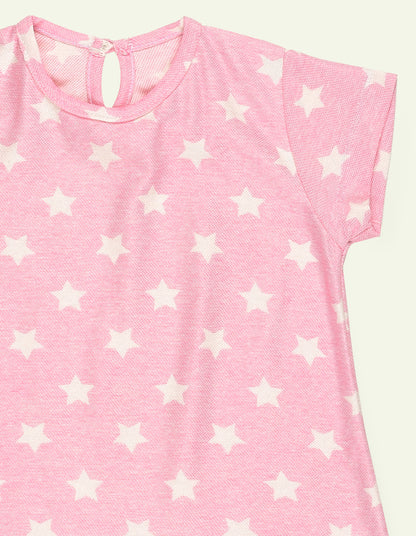 Pink Star Graphic Tshirt