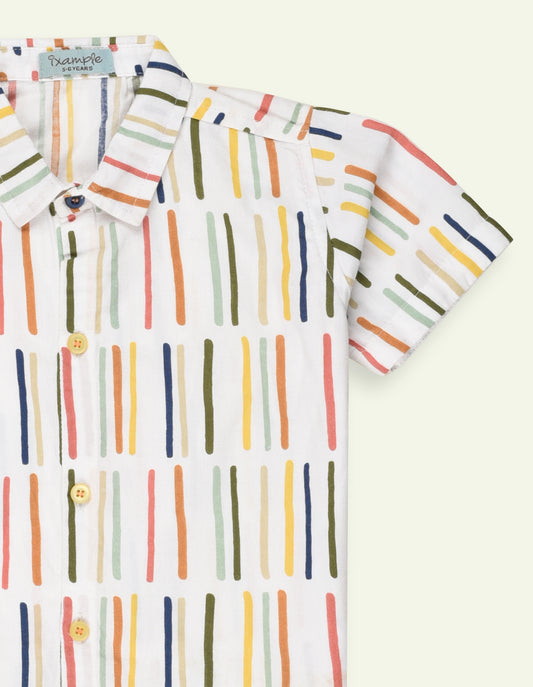 Boys Cotton Printed Shirt