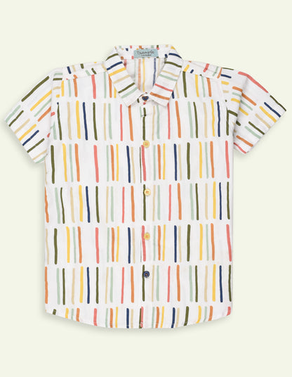Boys Cotton Printed Shirt