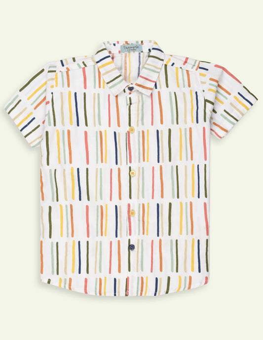 Boys Cotton Printed Shirt