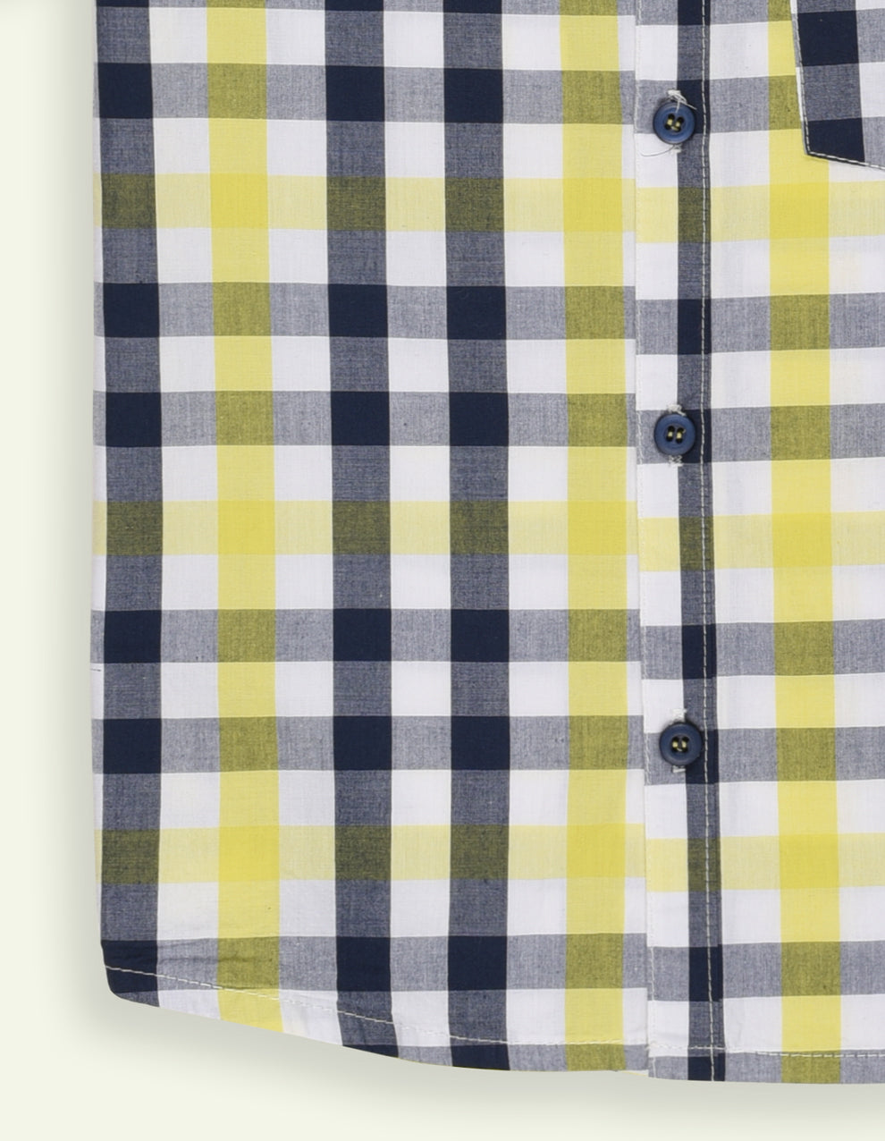Yellow & Black Check Shirt