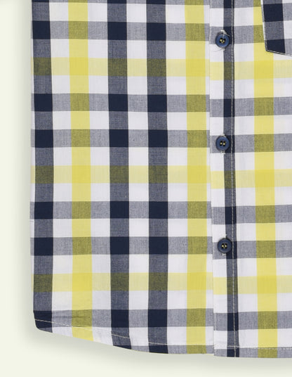 Yellow & Black Check Shirt