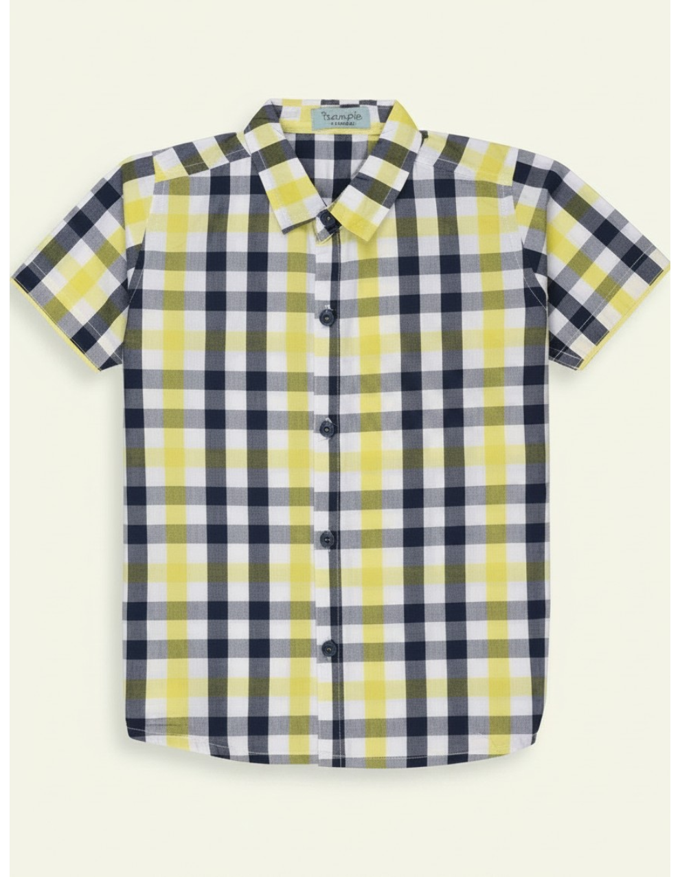 Yellow & Black Check Shirt