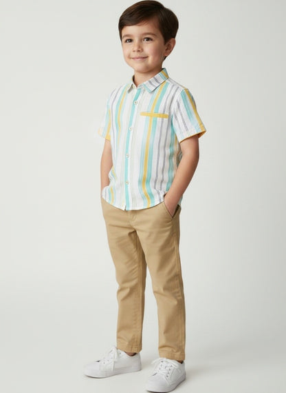 Boys Multi Stripe Shirt