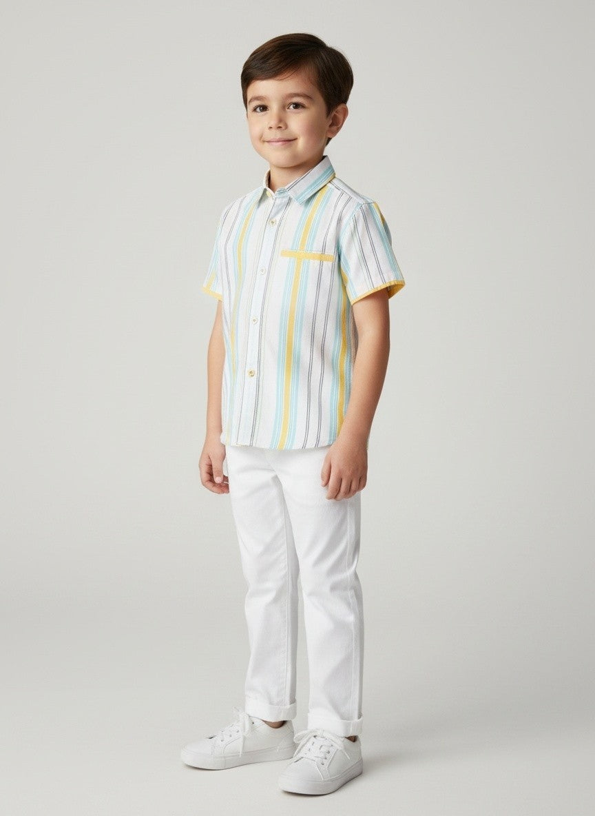 Boys Multi Stripe Shirt