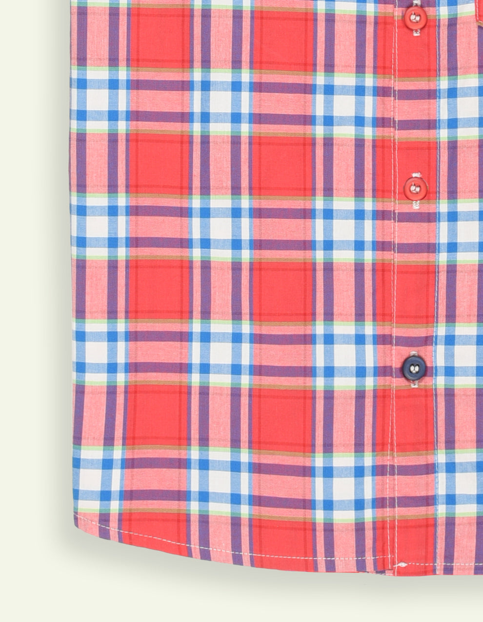 Boys Red Check Shirt