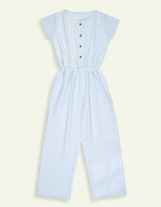 Girls Striped Jumpsuit