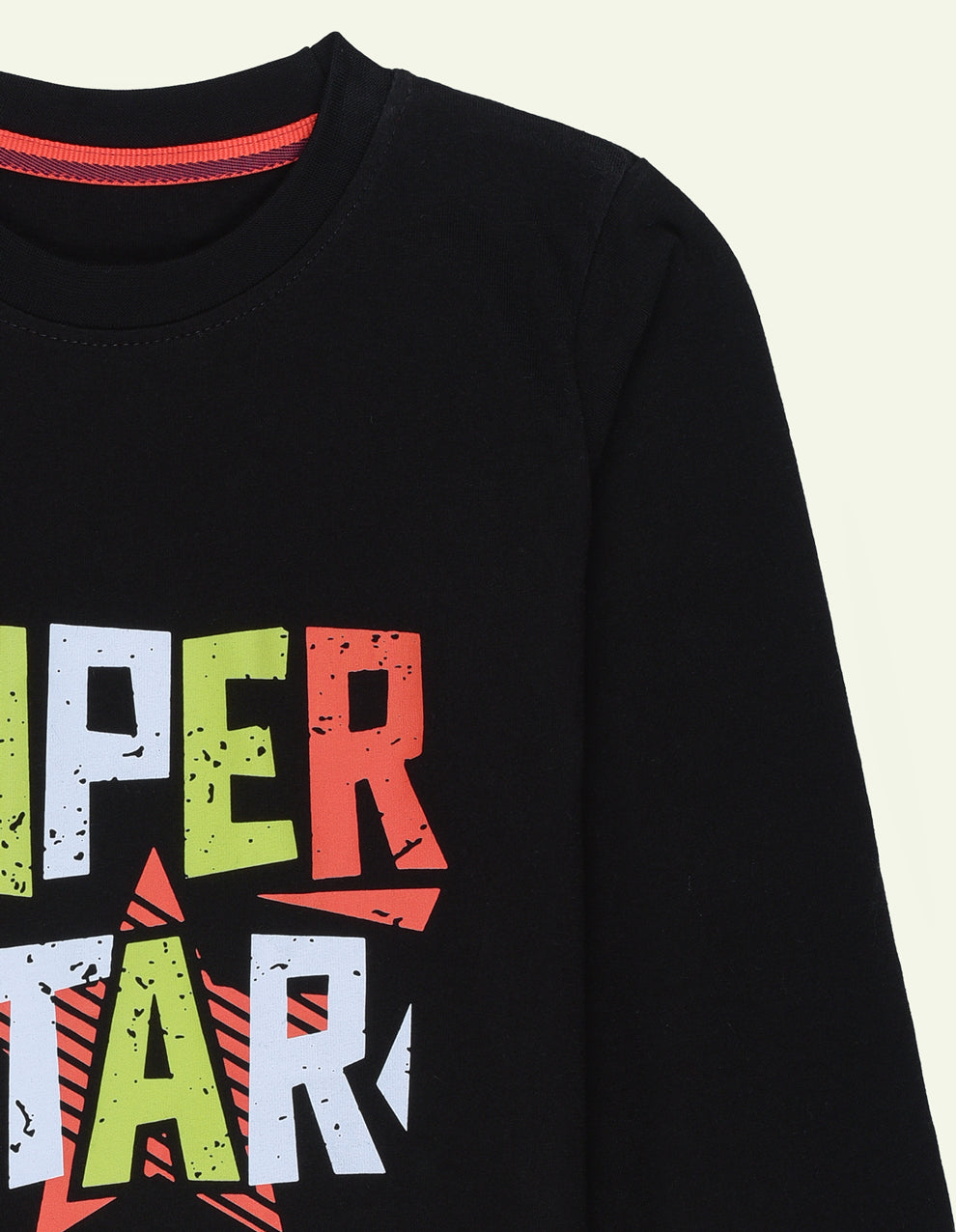 Black SUPERSTAR Long Sleeve Tee