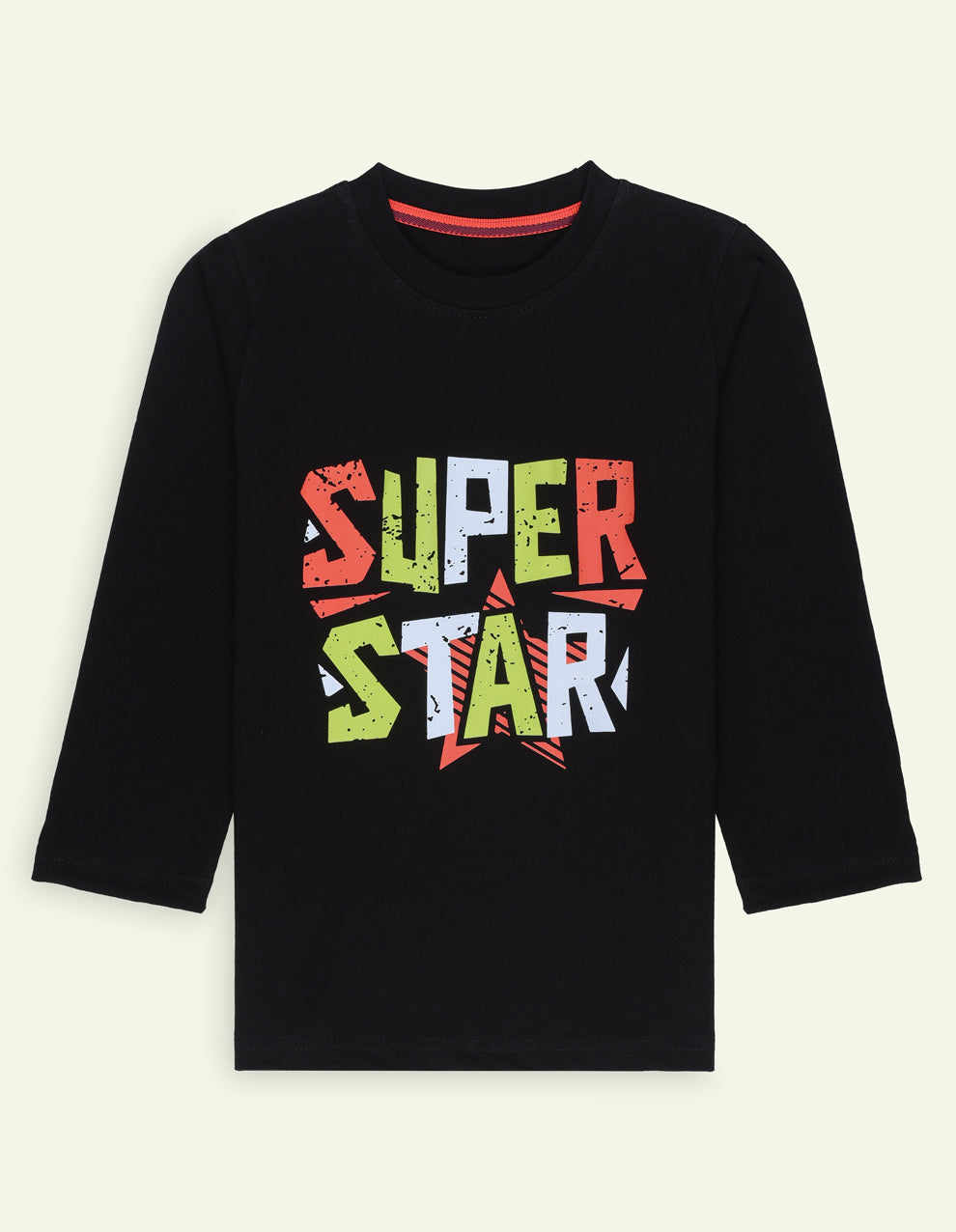 Black SUPERSTAR Long Sleeve Tee