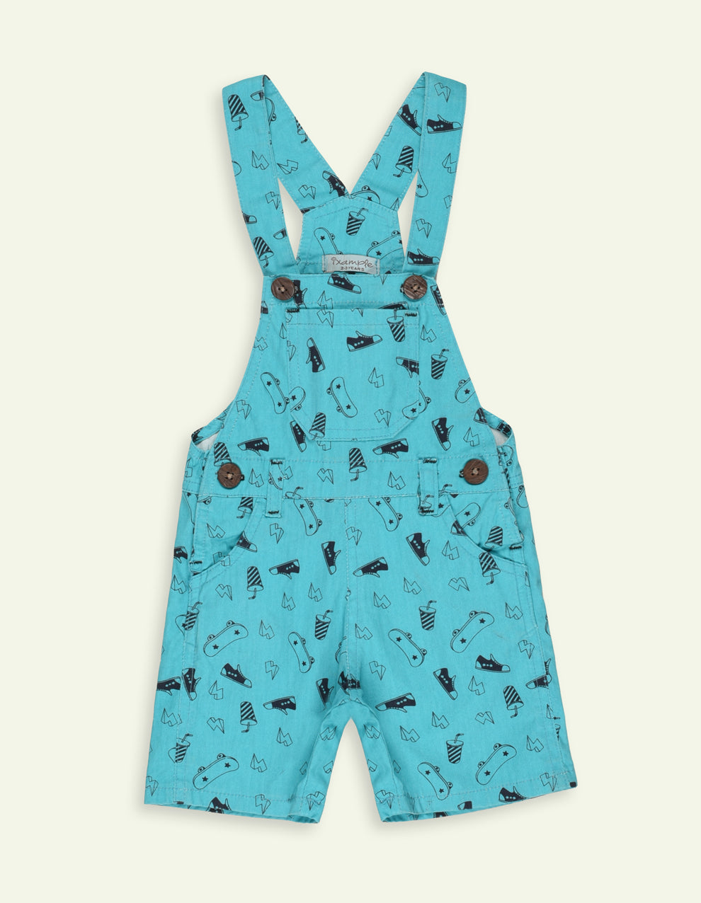 Boys Twill Dungaree Set with T-Shirt