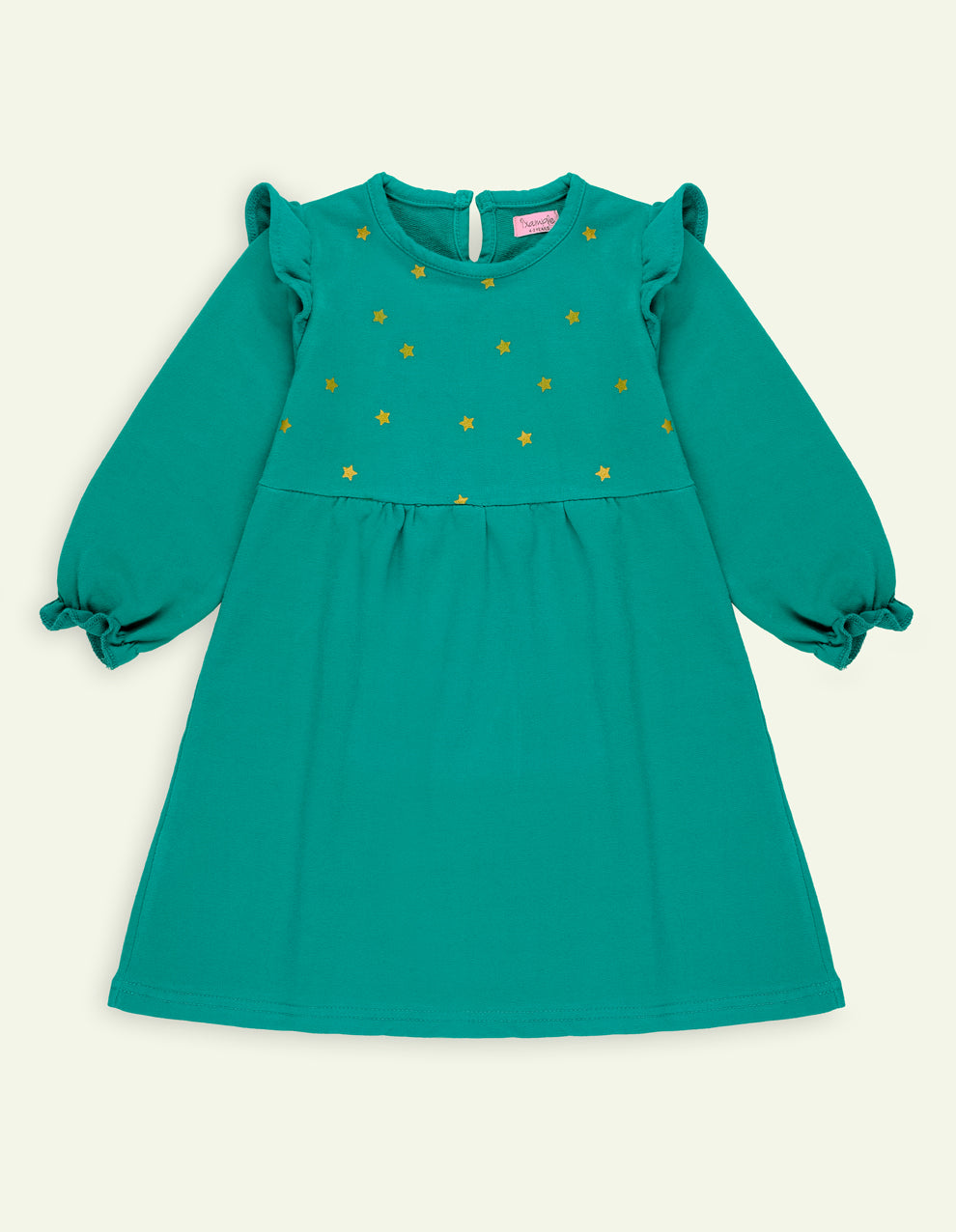 2 Pc Long Sleeves Girls Dress & Tights Set