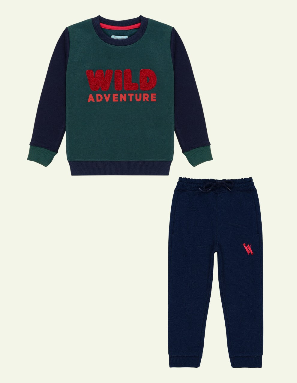 2 Pc Wild Adventure Sweatshirt & Trouser Set