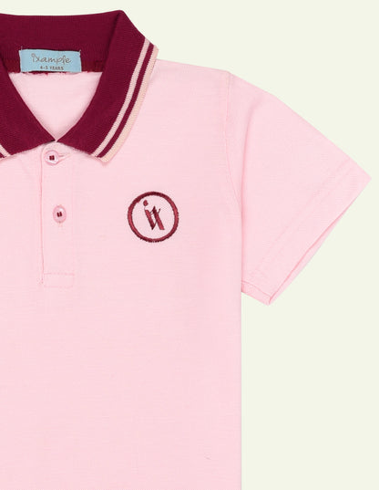 Pink IX Embroidered Polo