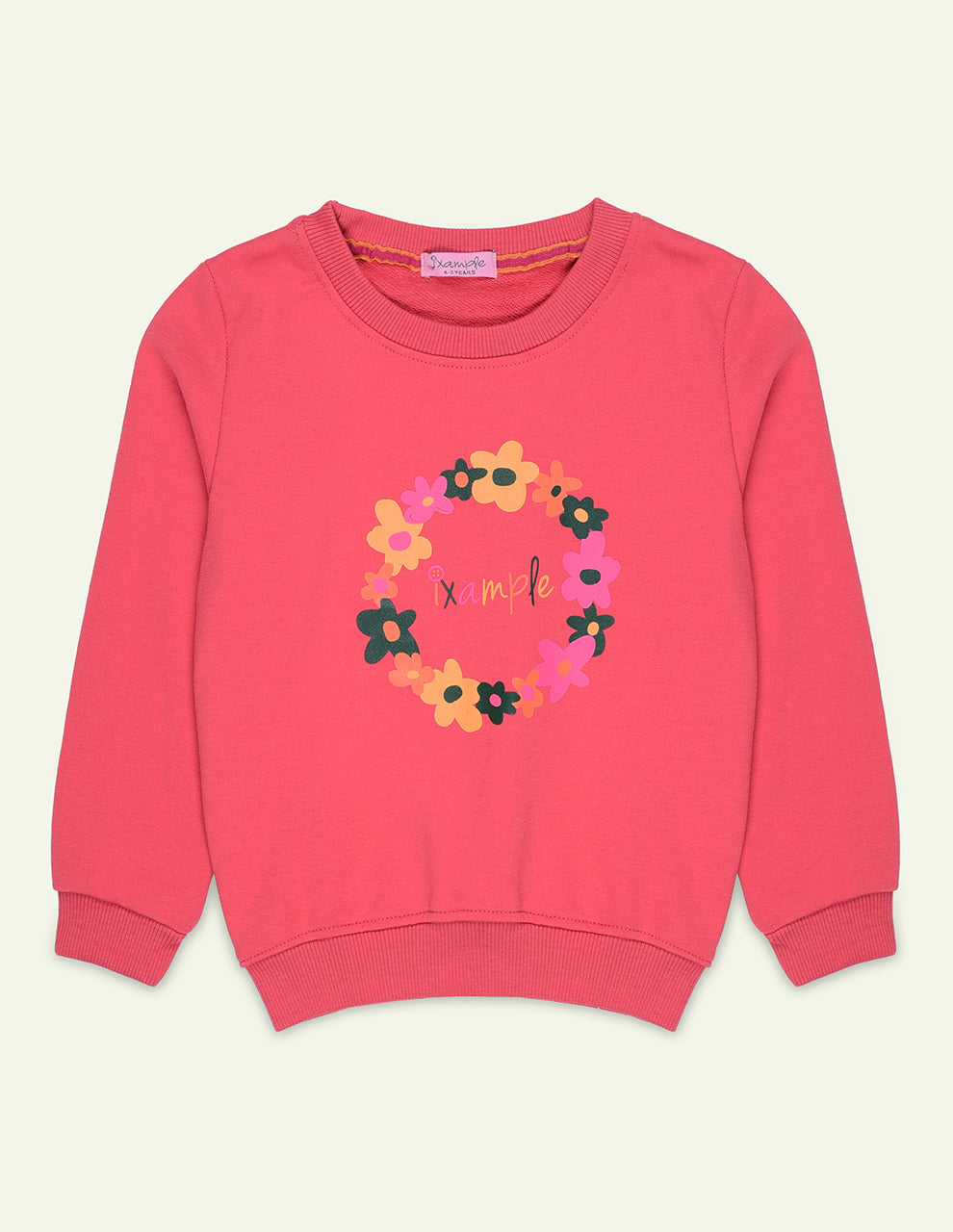 Coral Printed Sweatshirt