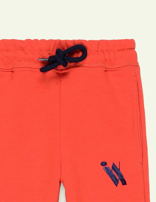 Orange Embroidered Trouser