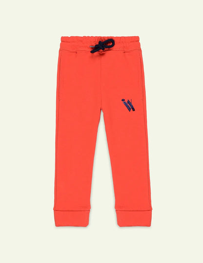 Orange Embroidered Trouser
