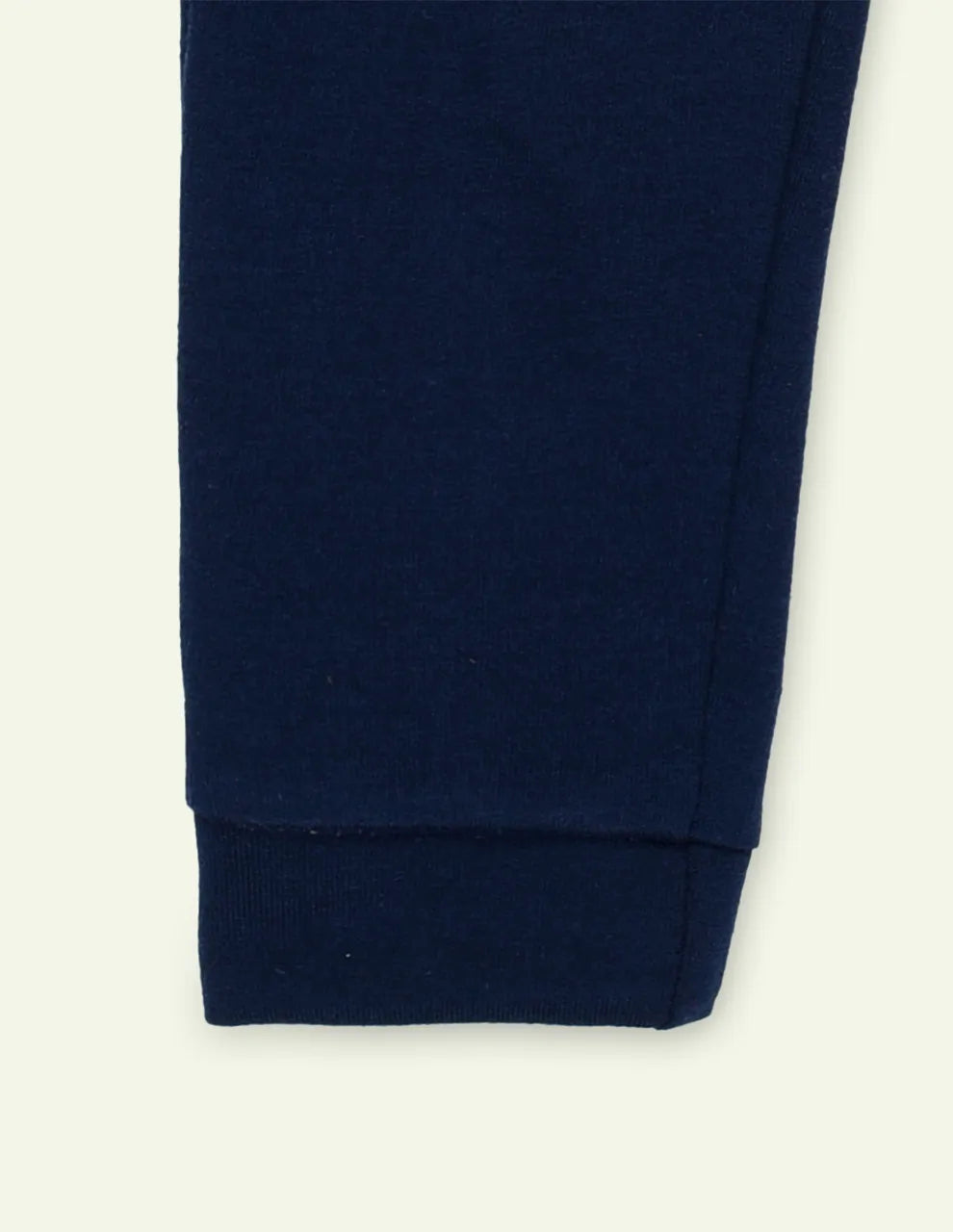 Navy Embroidered Trouser