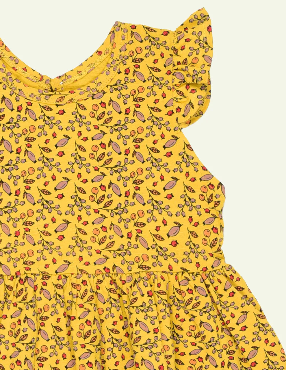 Yellow Printed Dress