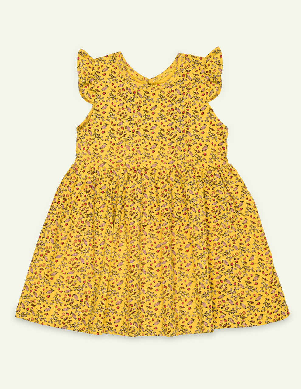 Yellow Printed Dress