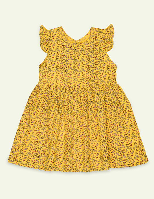 Yellow Printed Dress