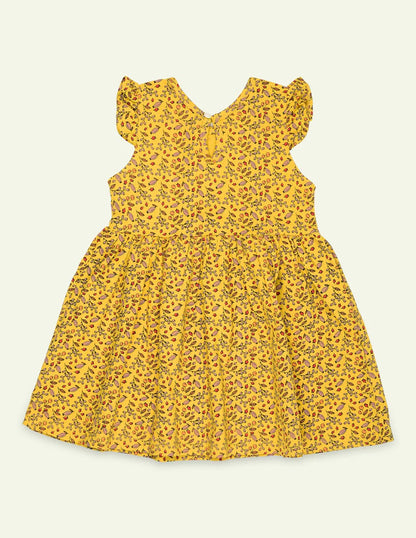 Yellow Printed Dress
