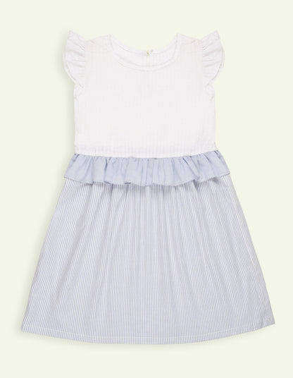 Blue & White Striped Dress