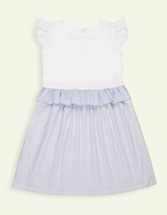 Blue & White Striped Dress