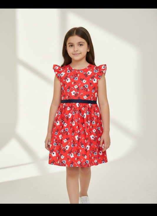 Red Floral Dress