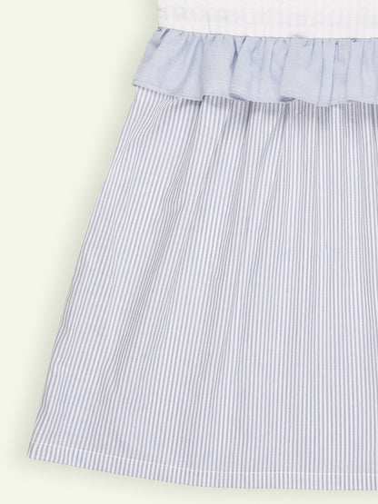 Blue & White Striped Dress