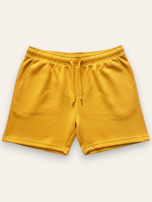 Yellow Terry Shorts