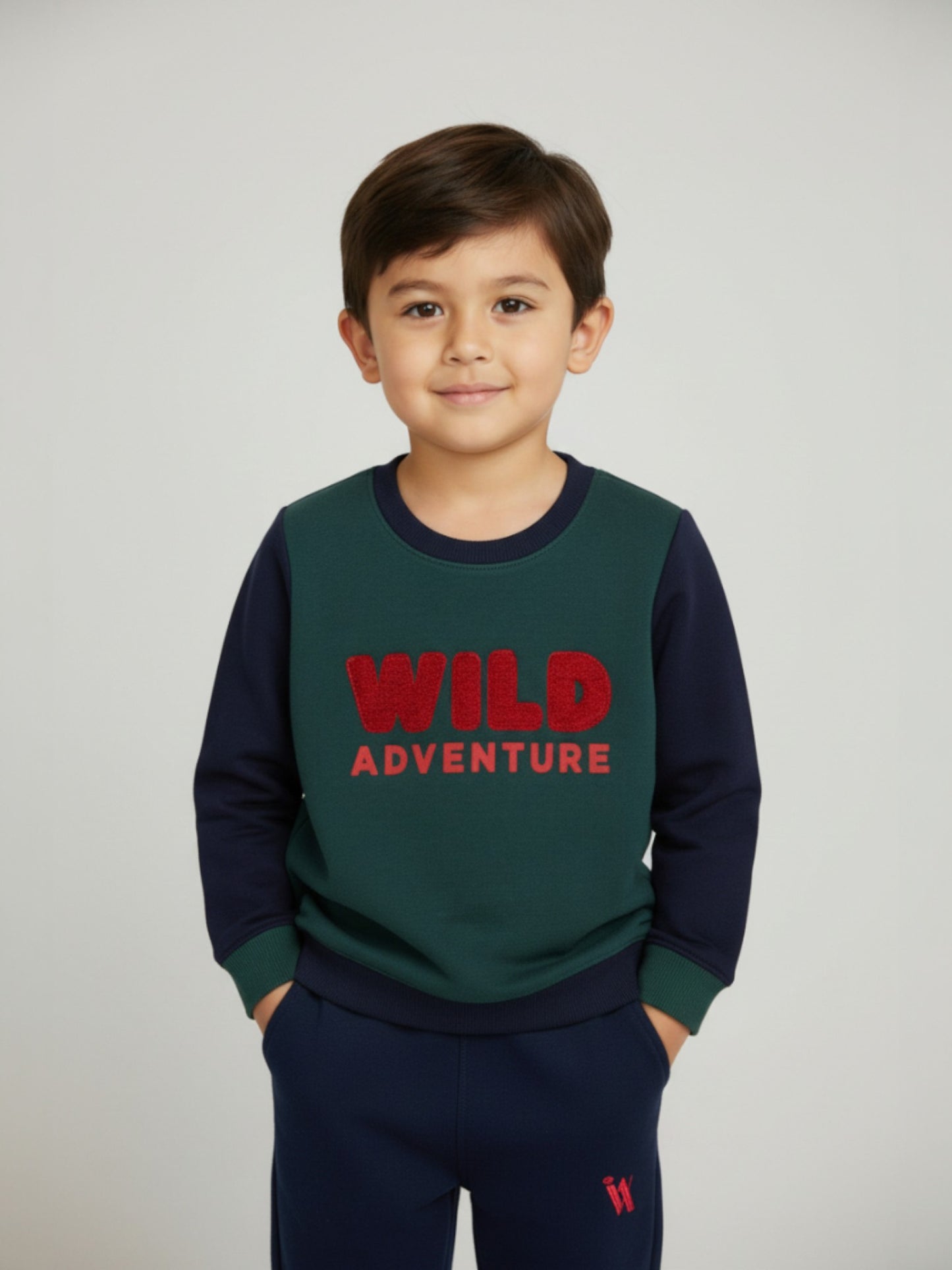 2 Pc Wild Adventure Sweatshirt & Trouser Set